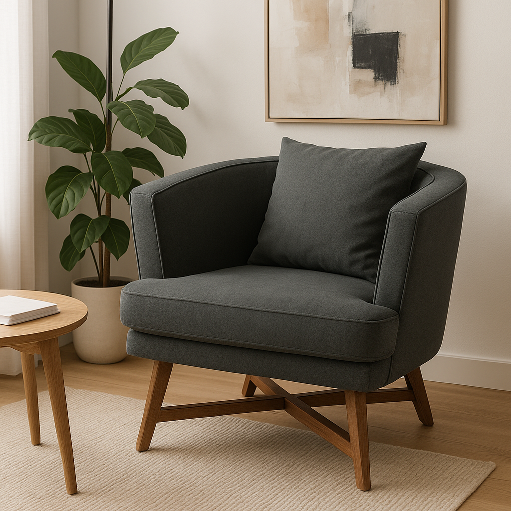 sillon gris x2