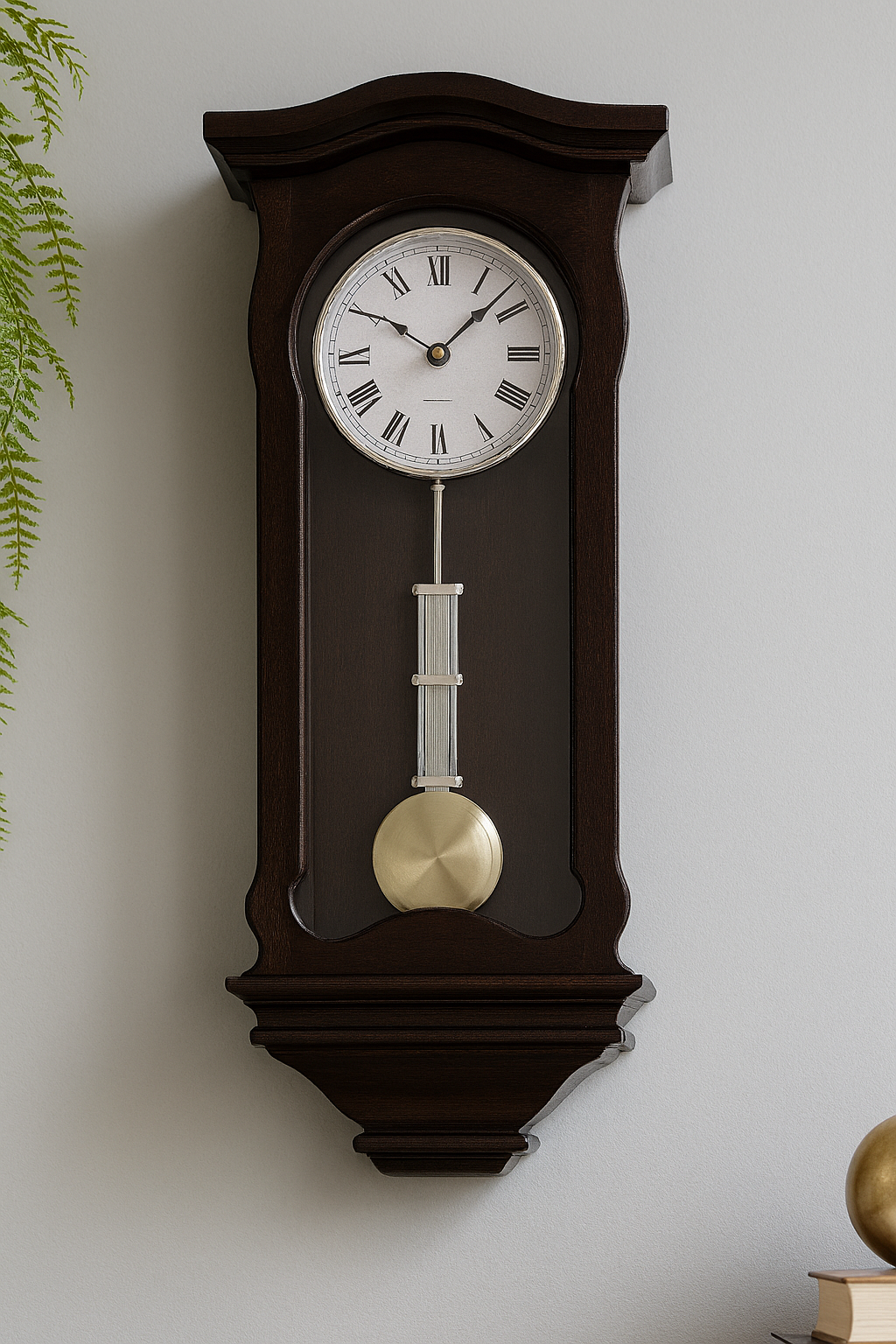 reloj pendulo de madera