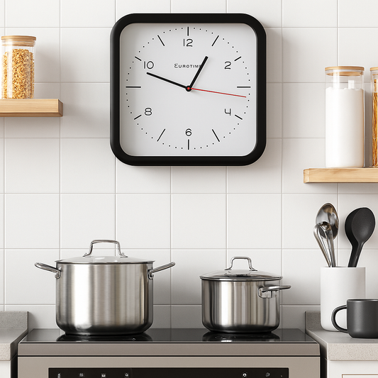 reloj borde negro