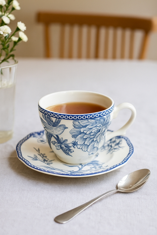 set x6 taza de te c/ plato  Dove
