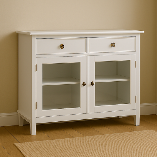 Aparador White Glass