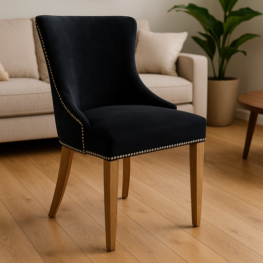Silla Velvet Noir